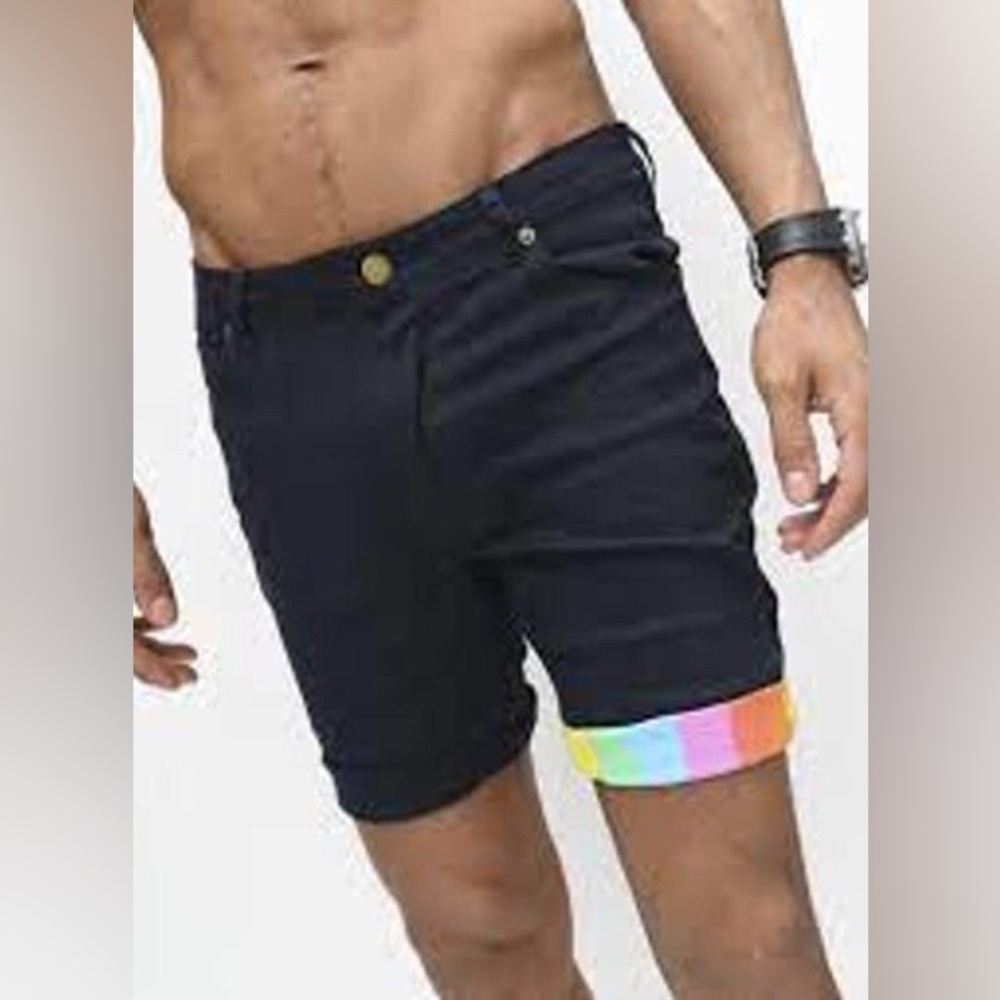 NEW Pride Bunny Australia Marine Rainbow Shorts 34